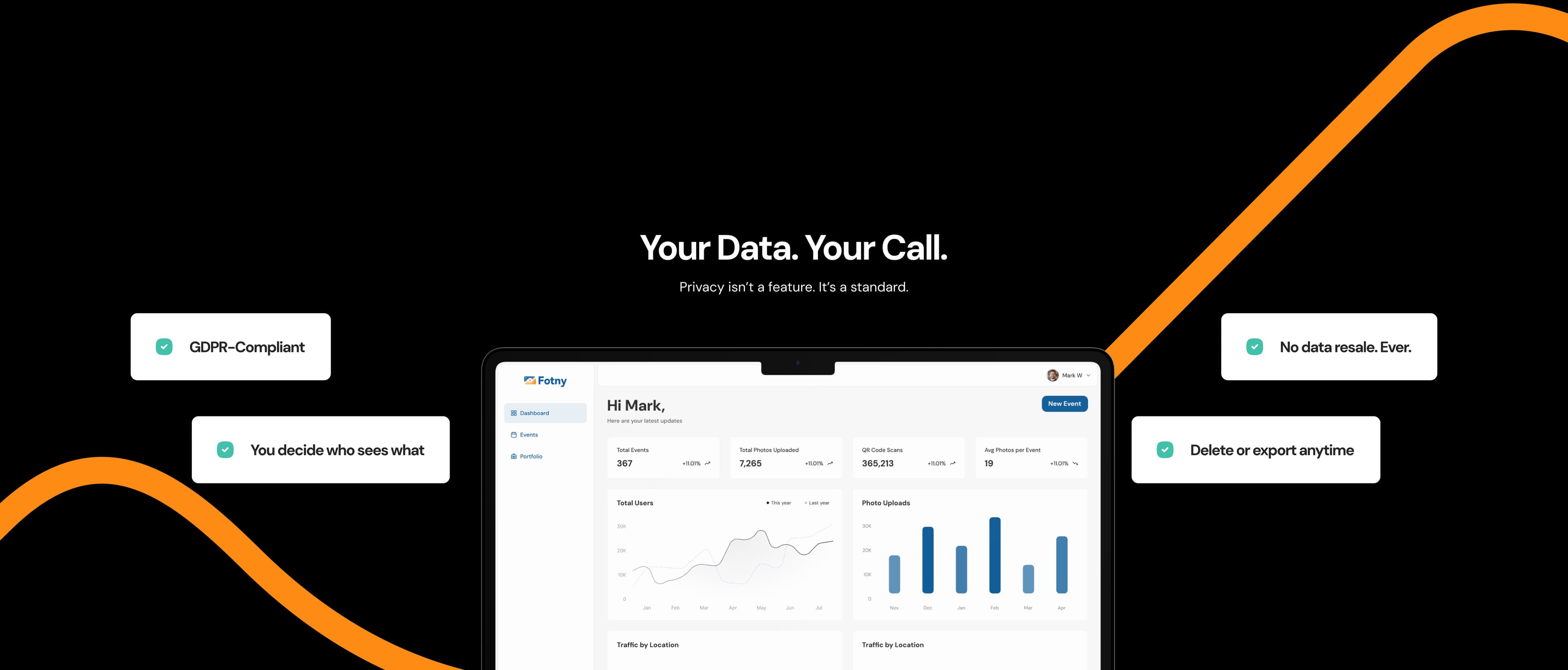 Abstract decorative vector background for How It Looks section