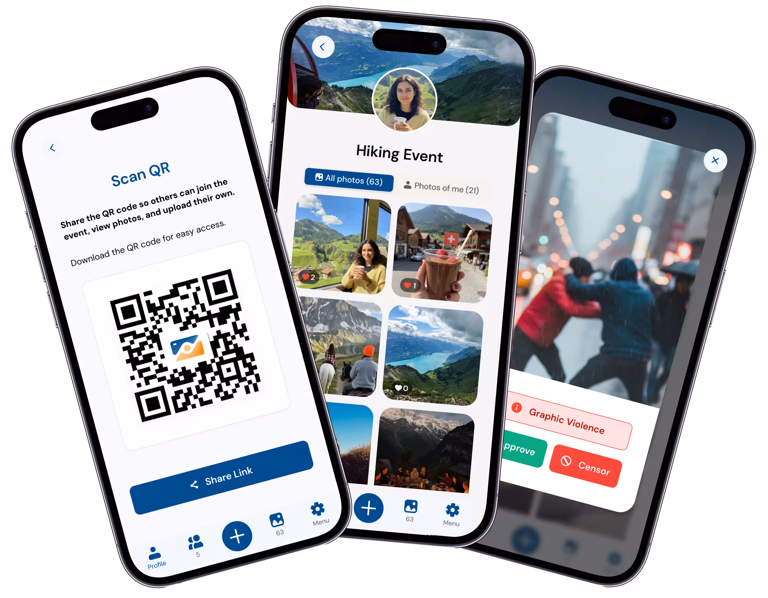 Fotny event photo gallery interface